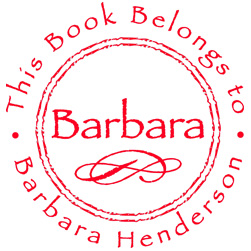 Book Lover Personalized Stamper