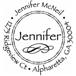 Scroll Personalized Stamper