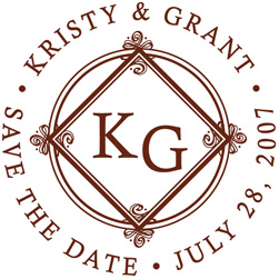 Save the Date Personalized Stamper