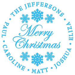 Snowflakes Personalized Stamper