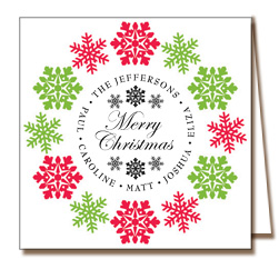Snowflake Wreath Gift Tags