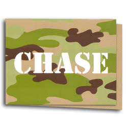Dodge Camouflage Note Cards