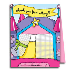 Princess Bouncy House  Note Cards