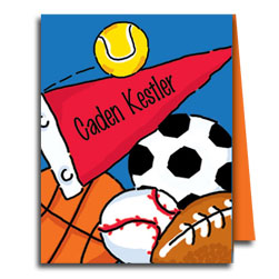 Sports Fanatic Note Cards