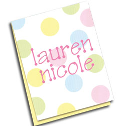 Baby Dots Note Cards