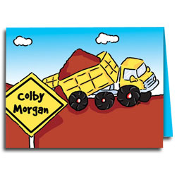 Big Dump Truck Note Cards