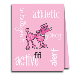 Fifi Poodle Note Cards