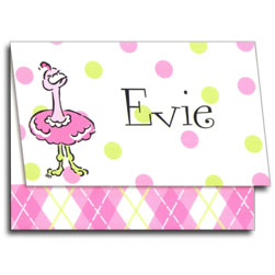 Argyle Ostrich Note Cards