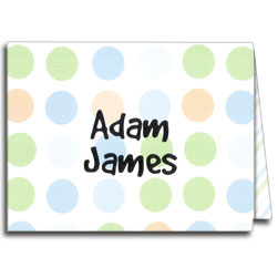 Peek-A-Blue Note Cards