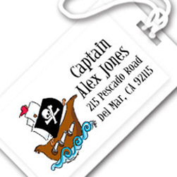 Pirate Ship Luggage Tags