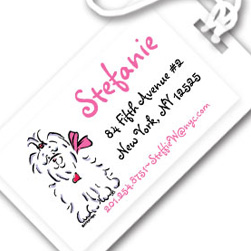 Tiffany the Maltese Luggage Tags