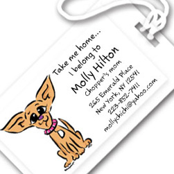 Chi Chi the Chihuahua Luggage Tags