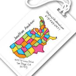USA Luggage Tags