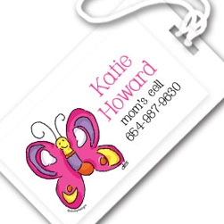 Pansy the Flutterby  Luggage Tags