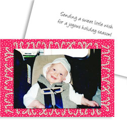 Candy Cane Lane Folded Photo Cards