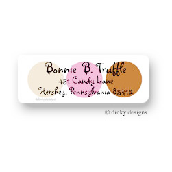 Bon Bon Dots Return Address Labels