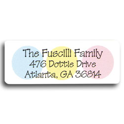 Baby Dots Return Address Labels