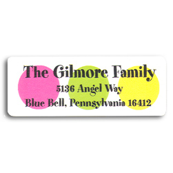 Summer Dots Return Address Labels