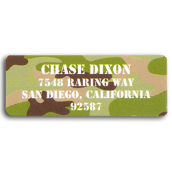 Dodge Camouflage Return Address Labels
