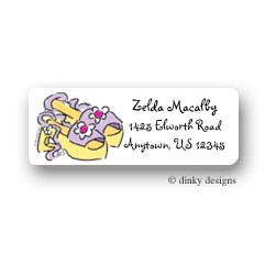 Girly Shoes Return Address Labels