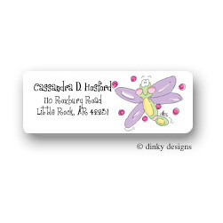 Yellow Bellied Firefly Return Address Labels