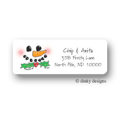 Happy Frosty Return Address Labels