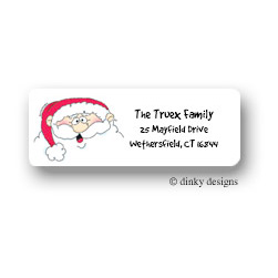 Jolly St. Nick Return Address Labels