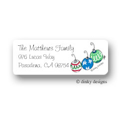 Deck The Tree Return Address Labels