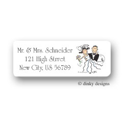 Newlyweds Return Address Labels