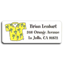 Beach Bum Return Address Labels
