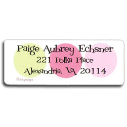 Pink-A-Boo Return Address Labels