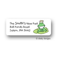 Garret The Frog Return Address Labels