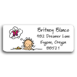 Dreamer Jane Return Address Labels