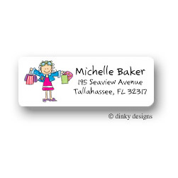 Shopper Jane Return Address Labels
