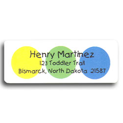 Twister Dots Return Address Labels