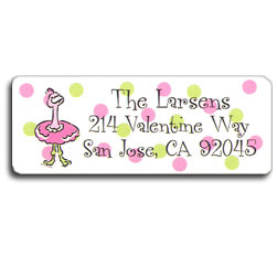 Argyle Ostrich Return Address Labels