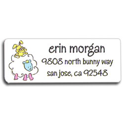 Baa, Baa, Baa-by Sheep Return Address Labels