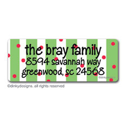 Christmas Candy Return Address Labels