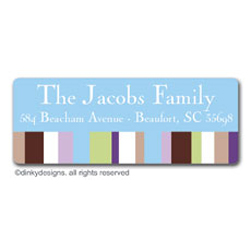 Cocoa Sage Dots Return Address Labels