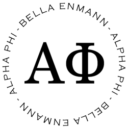 Alpha Phi Personalized Stamper