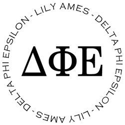 Delta Phi Epsilon Personalized Stamper