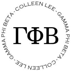 Gamma Phi Beta Personalized Stamper