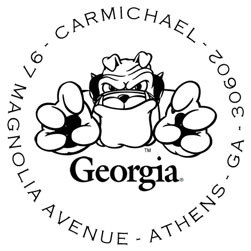Georgia Bulldog Personalized Stamper