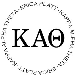 Kappa Alpha Theta Personalized Stamper
