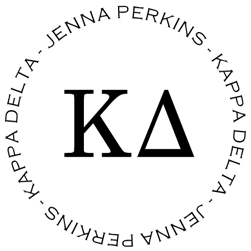 Kappa Delta Personalized Stamper