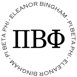 Pi Beta Phi Personalized Stamper