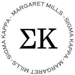 Sigma Kappa Personalized Stamper