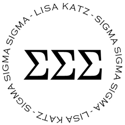 Sigma Sigma Sigma Personalized Stamper