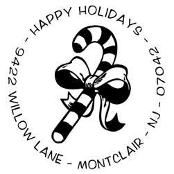 Candy Cane Personalized Stamper