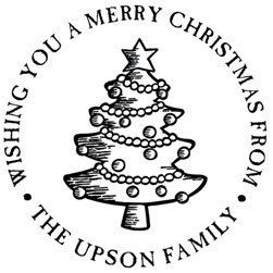 Christmas Tree Personalized Stamper